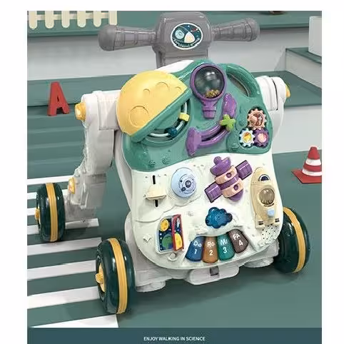 واکر کودک 5 کاره در دو رنگ صورتی  و سبز 