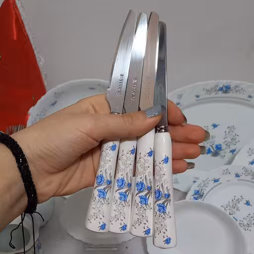 کارد سرامیکی گل آبی