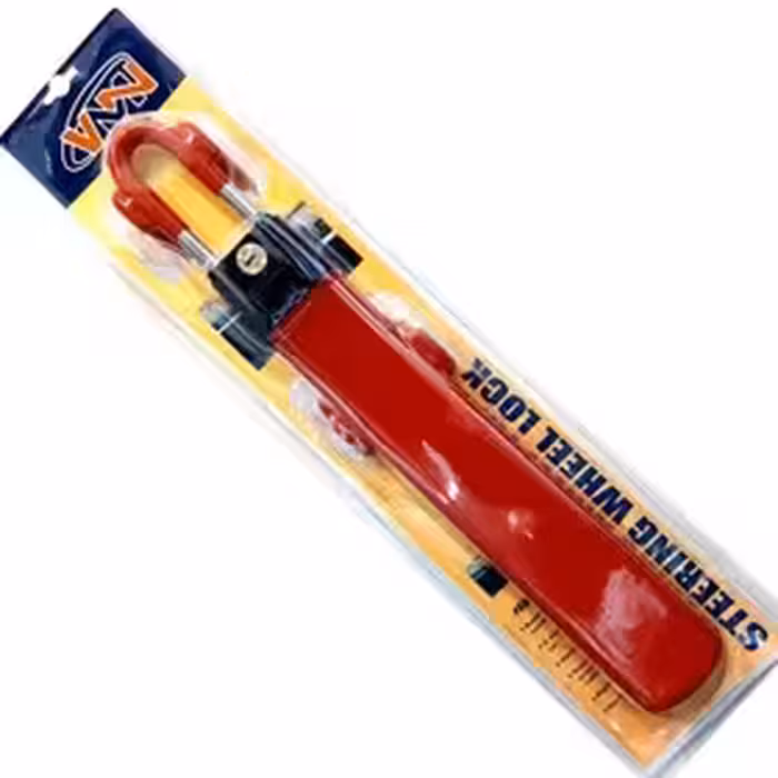 قفل فرمان دوبل تو پر  VMN رنگ قرمز