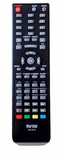 کنترل تلویزیون مارشال مدل ME-3216