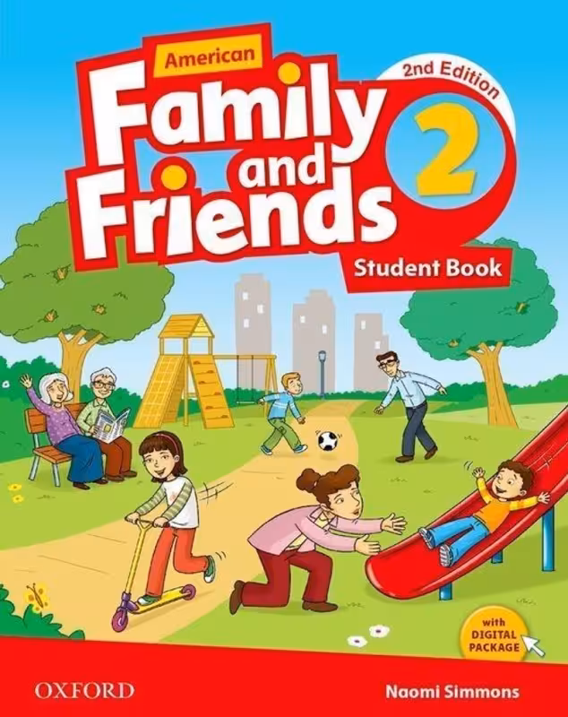 کتاب امریکن فمیلی اند فرندز دو American Family and Friends 2nd 2 SB WB CD DVD