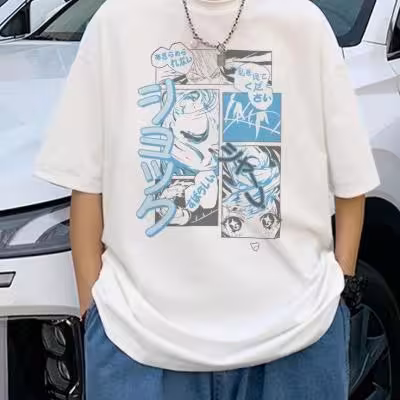 تیشرت لانگ طرح ژاپنی