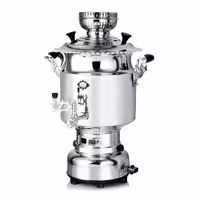 سماور گازسوز عالی نسب مدل آبتین (ظرفیت 6 لیتر)