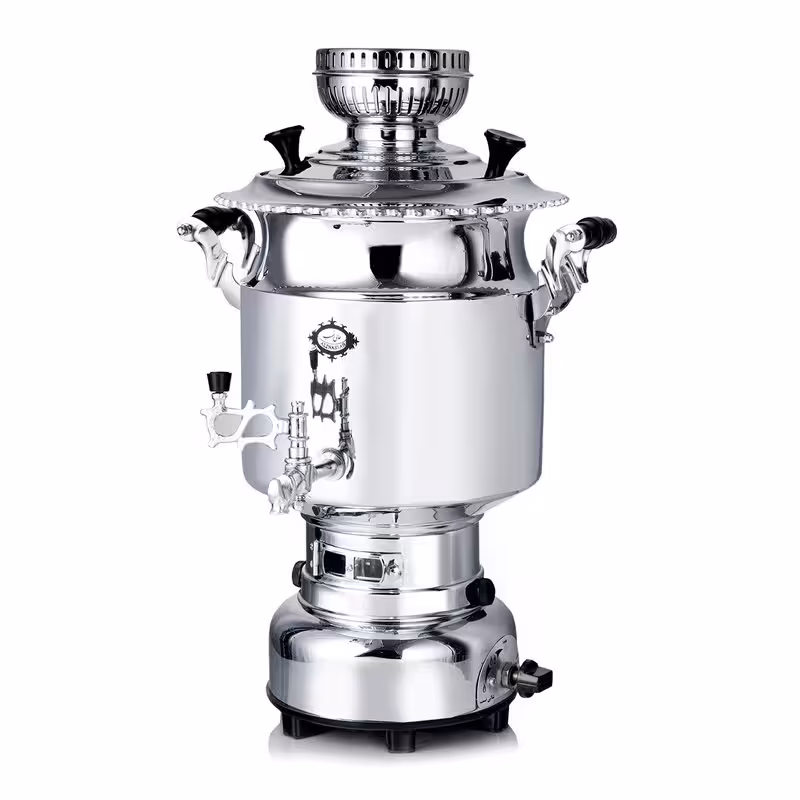 سماور گازسوز عالی نسب مدل آبتین (ظرفیت 6 لیتر)