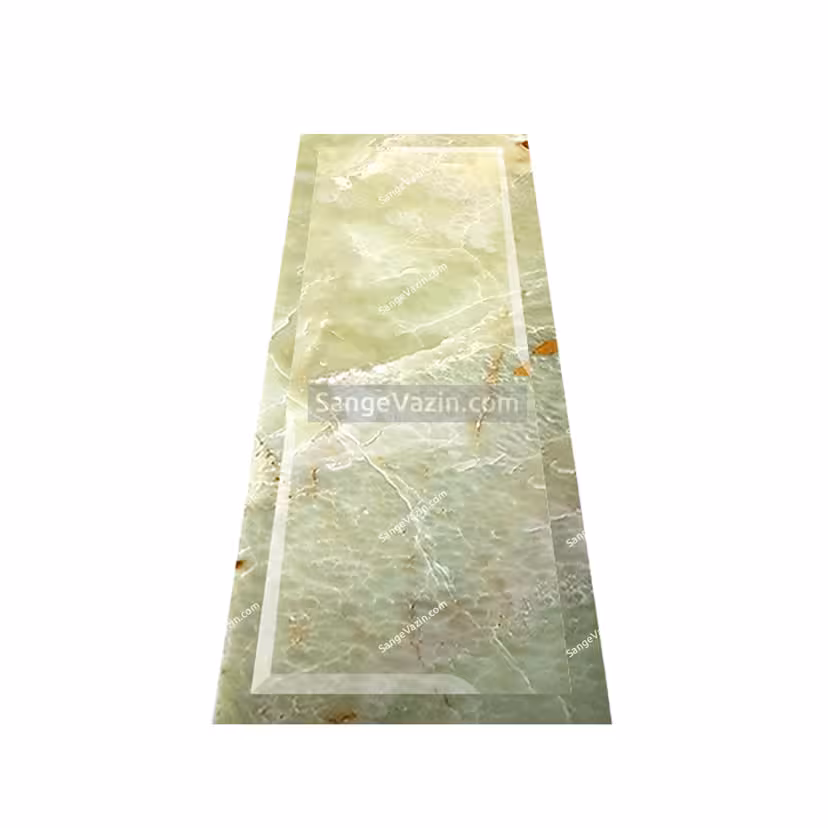 سنگ قبر مرمر سبز ساده