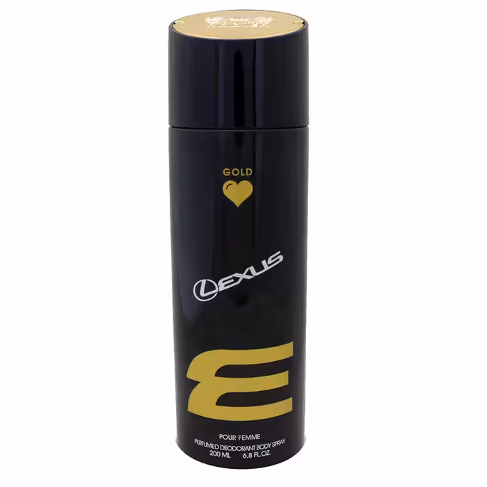 اسپری بدن زنانه لکسوس گلد Gold Lexus حجم 200 میلی لیتر