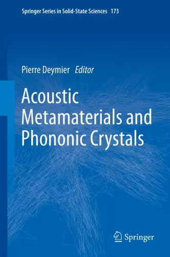 خرید و دانلود نسخه کامل کتاب Acoustic Metamaterials and Phononic Crystals