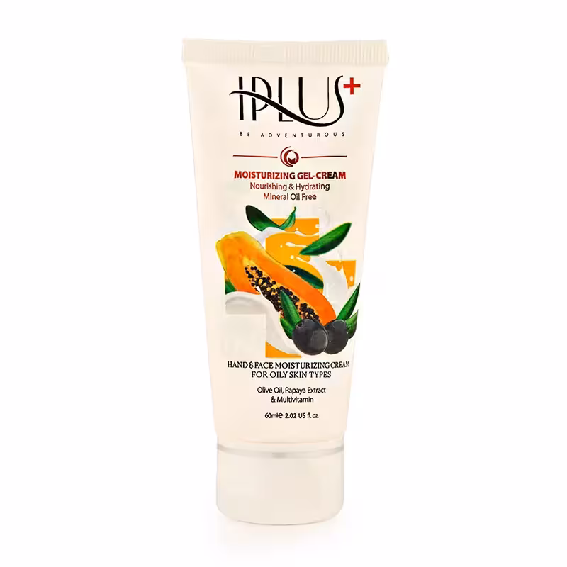 کرم ژل مرطوب کننده حاوی روغن زیتون آی پلاس مناسب پوست چرب