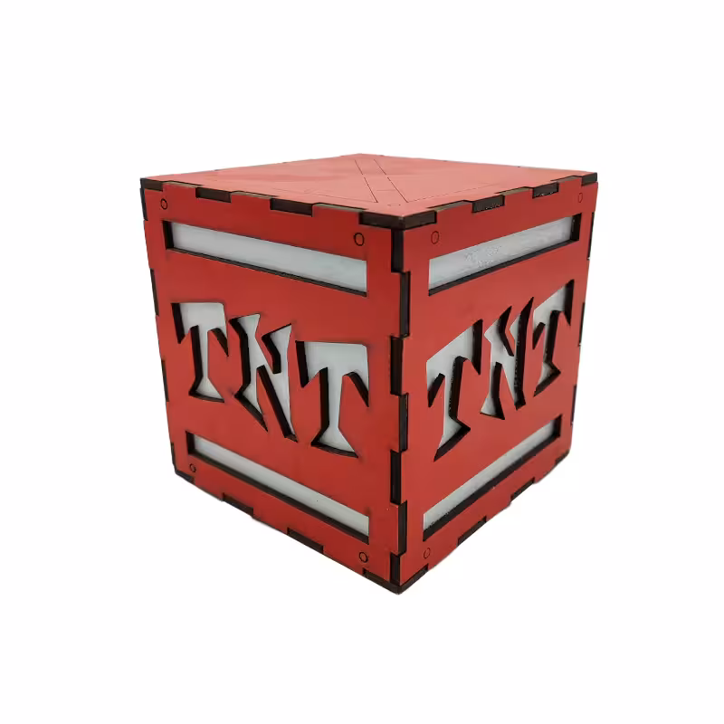 آیکون لایت طرح TNT چوبی 9.5 سانتی