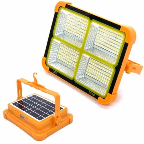 چراغ پروژکتور خورشیدی  1000 وات SOLAR LED مهتابی و آفتابی دارای قابلیت چراغ پلیسی