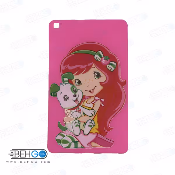 قاب T295 کاور مدل طرح دار دخترانه کد 6 صورتی تبلت سامسونگ تی 295 گلکسی مناسب سامسونگ Frozen Cover For Samsung Galaxy Tab A 8.0 2019 LTE SM-T295