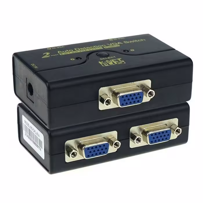 کی وی ام سوئیچ دو پورت VGA کی نت پلاس مدل KPM9021
