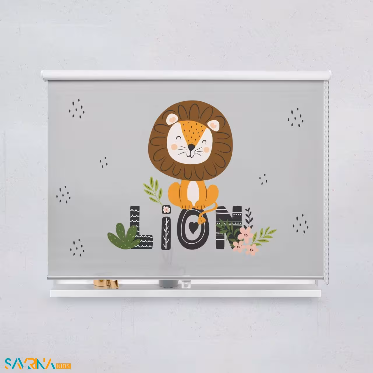 پرده شید بچگانه طرح شیر کد A3032