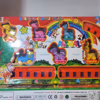 قطار اسباب بازی عروسکی نشکن زیبا   موزیکال همراه با چراغ  