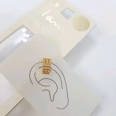 گوشواره ایرکاف نقره 925 آبکاری طلا ، جنس نقره استرلینگ عیار 925