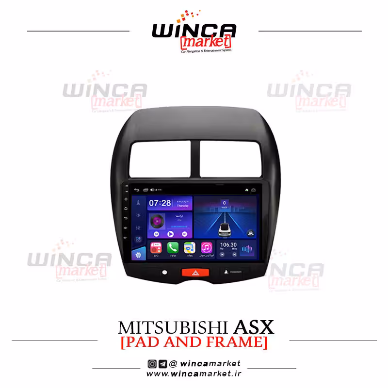 مانیتور اندروید میتسوبیشی ASX برند وینکا WINCA سری S500 پلاس مدل YH855