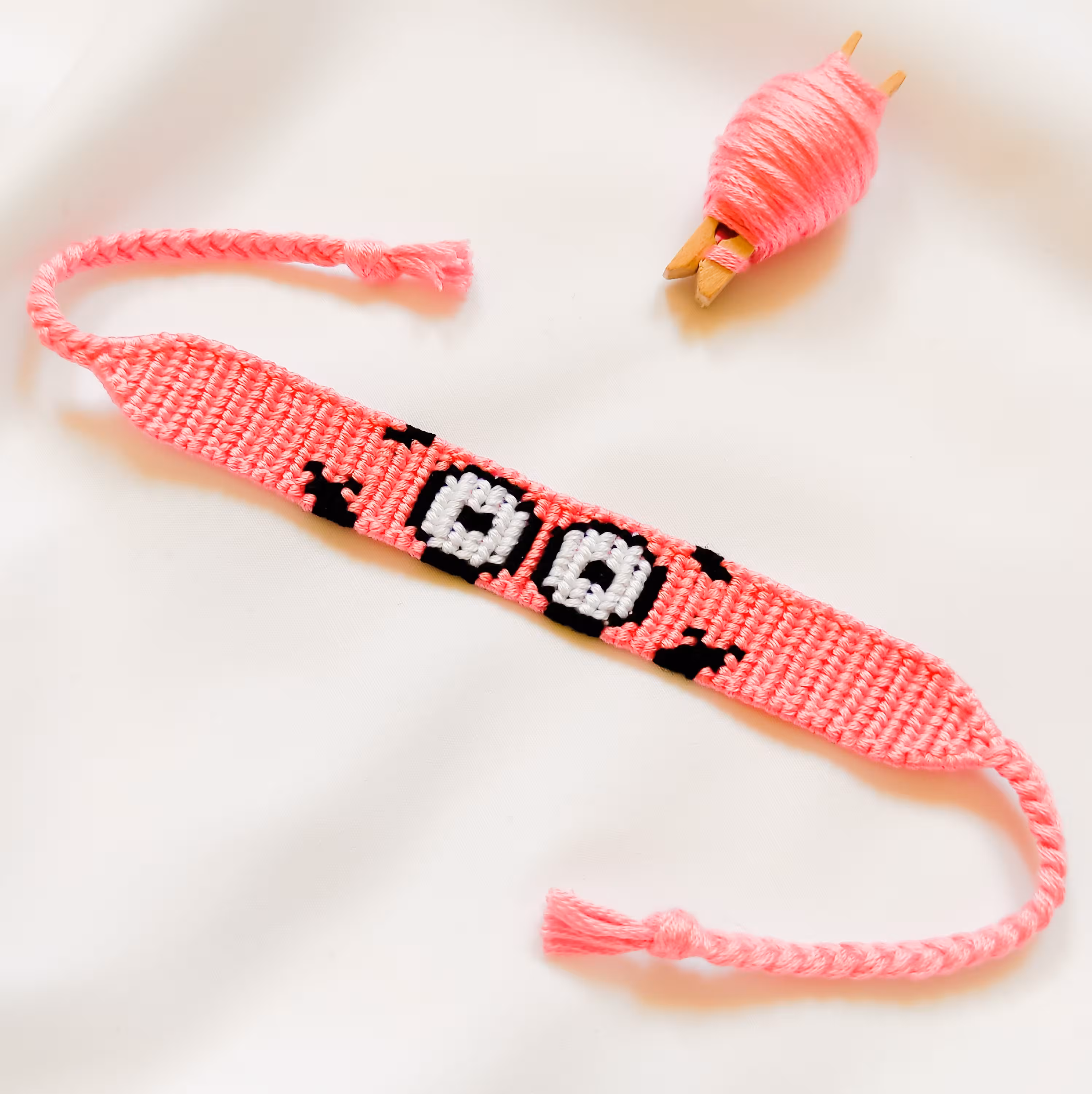 دستبند دوستی پاتریک دستبافت رنگبندی دلخواه - اکسسوری مهری