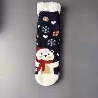 پاپوش ساقدار کف استپ دار طرح کریسمس