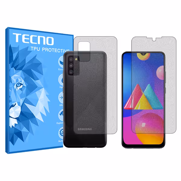 گلس صفحه نمایش و پشت گوشی سامسونگ Galaxy M02s مدل مات برند تکنو کد SS