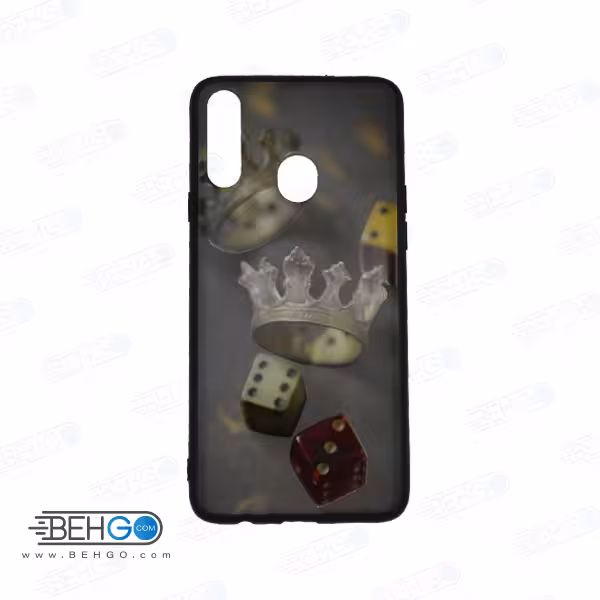 قاب A20s کاور سامسونگ A20 s قاب فانتزی گوشی سامسونگ A 20 s با عکس تاج و تاس طرح 13 محافظ مناسب ا20 اس  گوشی موبایل سامسونگ New Crown and Dice Case For Samsung A20s