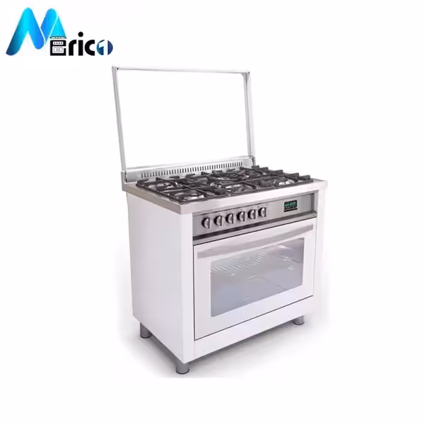 اجاق گاز مبله فردار اخوان کد M10-EDTR پنج شعله سفید