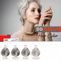 رنگ موی دوماسی سری خاکستری حجم 120 میل