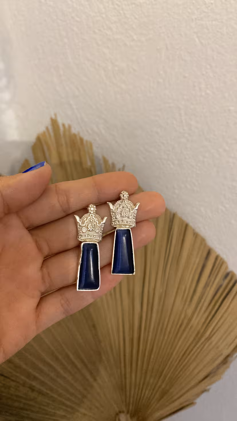 گوشواره تاج چشم گربه اى