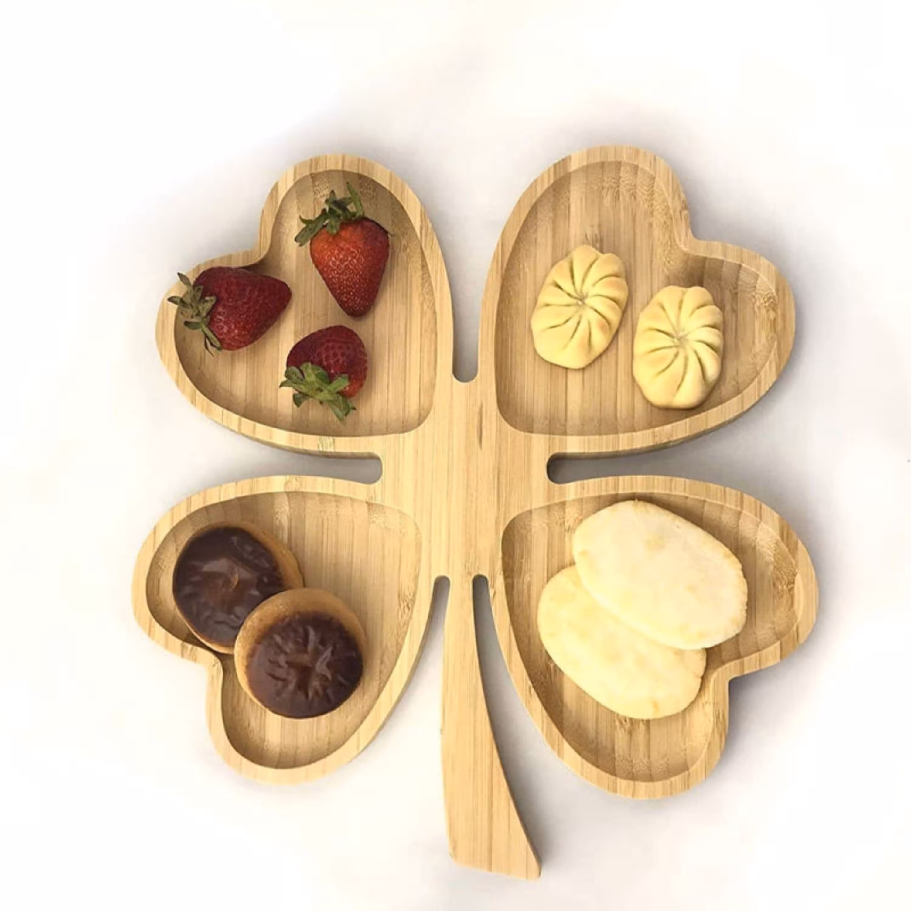 اردوخوری چوبی طرح برگ اردور  و شیرینی خوری مناسب سرو میوه آجیل شکلات و تنقلات