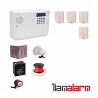 پکیج دزدگیر اماکن با سیم مدل سایلکس سیم کارتی و تلفنیSG8PR4