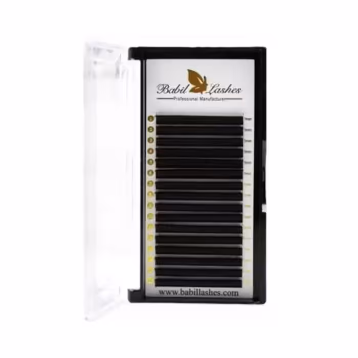 پالت مژه اکستنشن والیوم بابیل لش BABIL LASHES تک سایز 16 ضخامت 0.10 فر CC - فروشگاه میرکمالی
