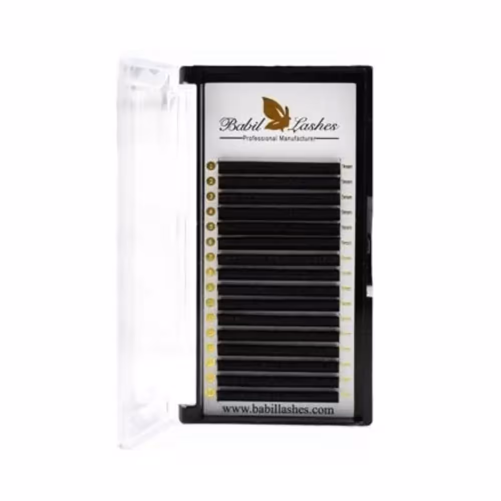 پالت مژه اکستنشن والیوم بابیل لش BABIL LASHES تک سایز 16 ضخامت 0.10 فر CC - فروشگاه میرکمالی