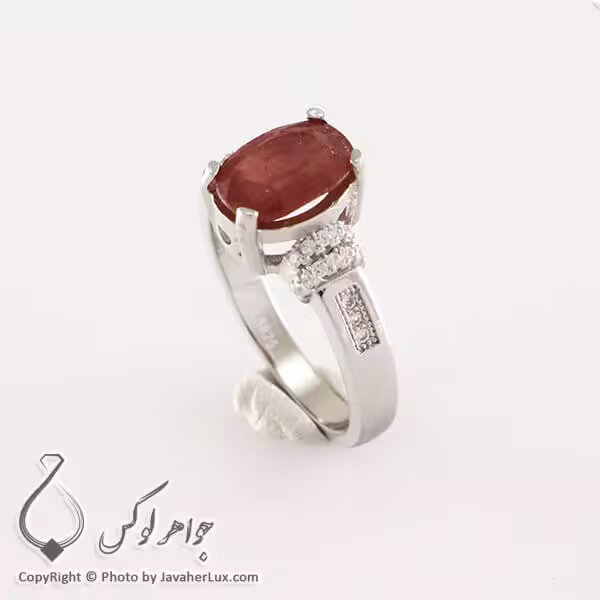 انگشتر نقره زنانه یاقوت سرخ مدل آنیا _ کد : 100333