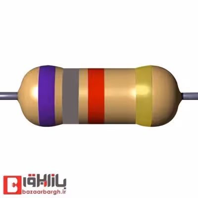 مقاومت 6.8 کیلو اهم 1/4 وات 5 درصد