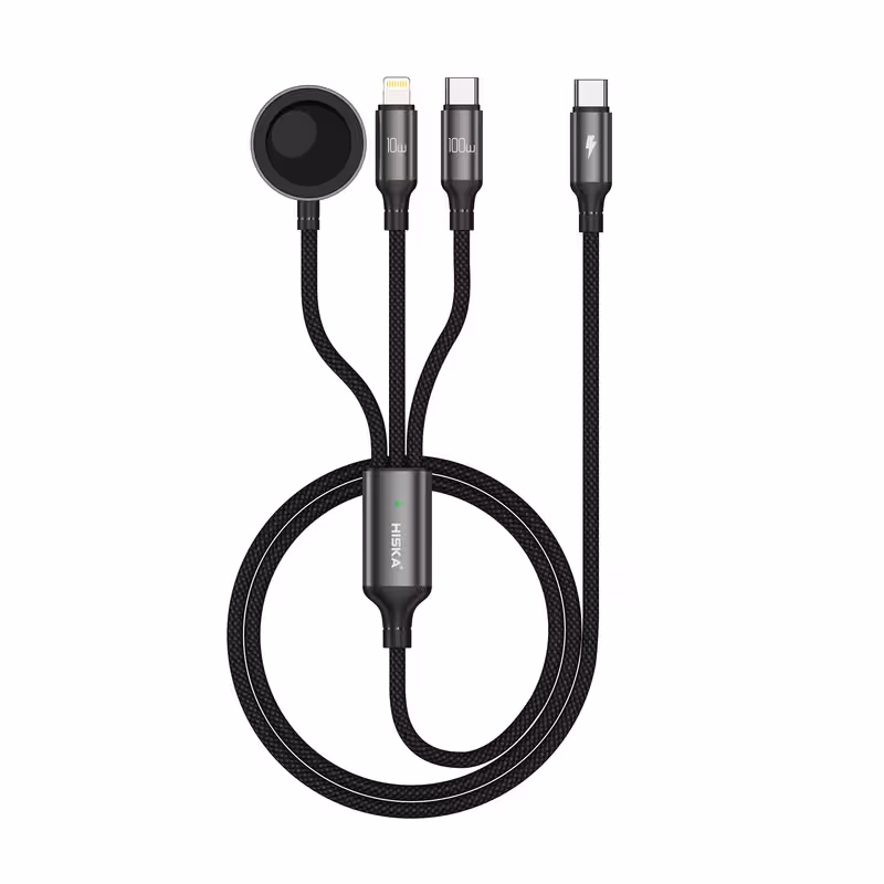 کابل تبدیل USB-C به لایتنینگ / USB-C / WIRELESS طول 1.2 متر هیسکا مدل Hiska LX-31