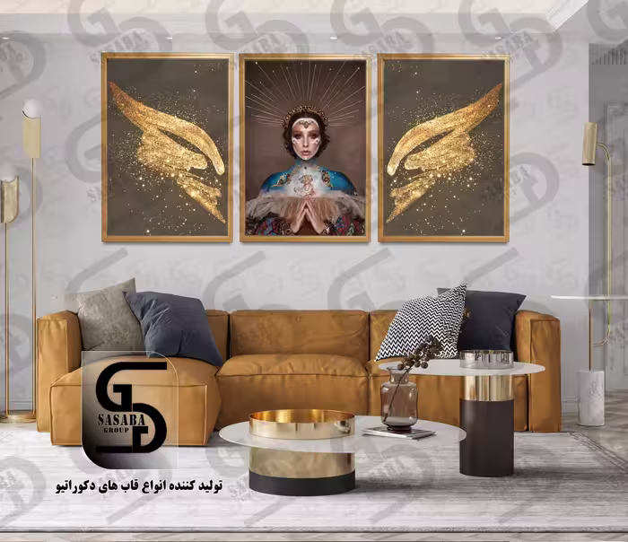 تابلو دکوراتیو سه تکه 60*40 درجه1