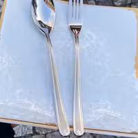 سرویس قاشق چنگال یونیک دهانه اروپایی  24نفره تمام استیل جدید ترین مدل(اشک)