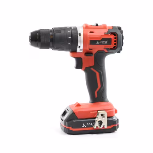 دریل شارژی چکشی محک براشلس لیتیوم 20 ولت مدل BCD-20 LI KIT