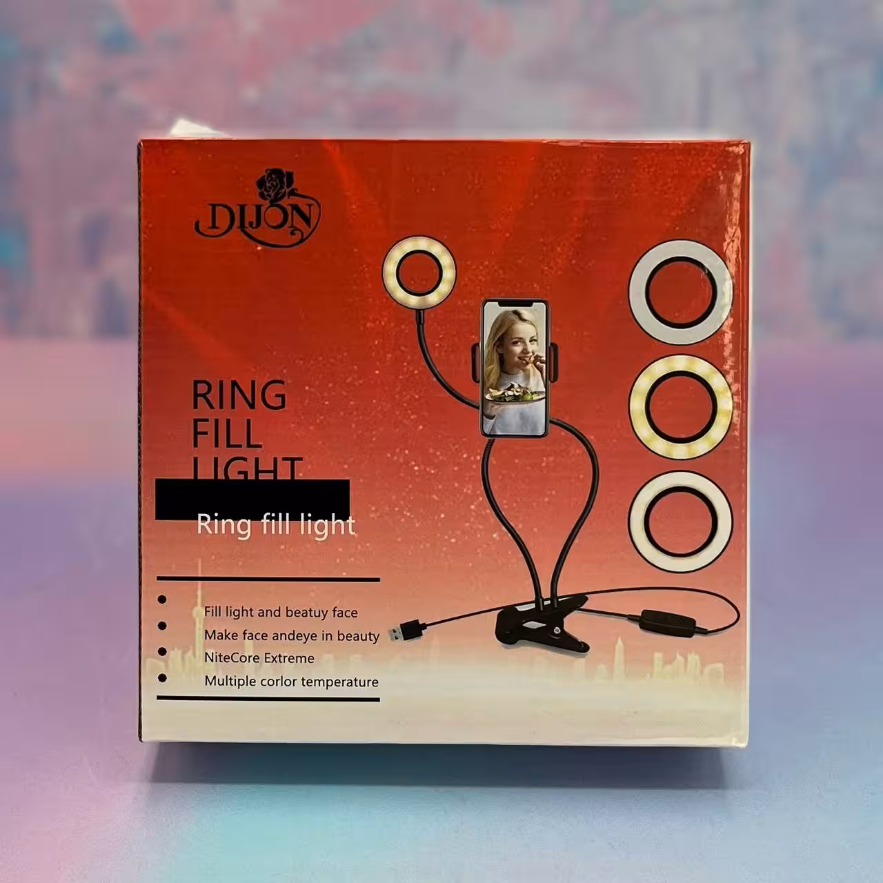 رینگ لایت گیره دار stream ناخن