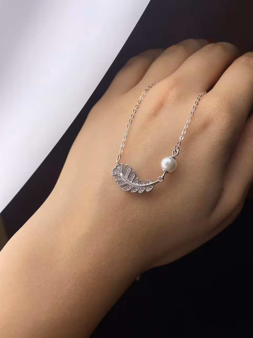 گردنبند وارداتی زنانه نقره کد 20251