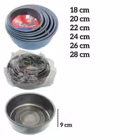 قالب تفلون گرد شیفون دار 28 سانت yaprak