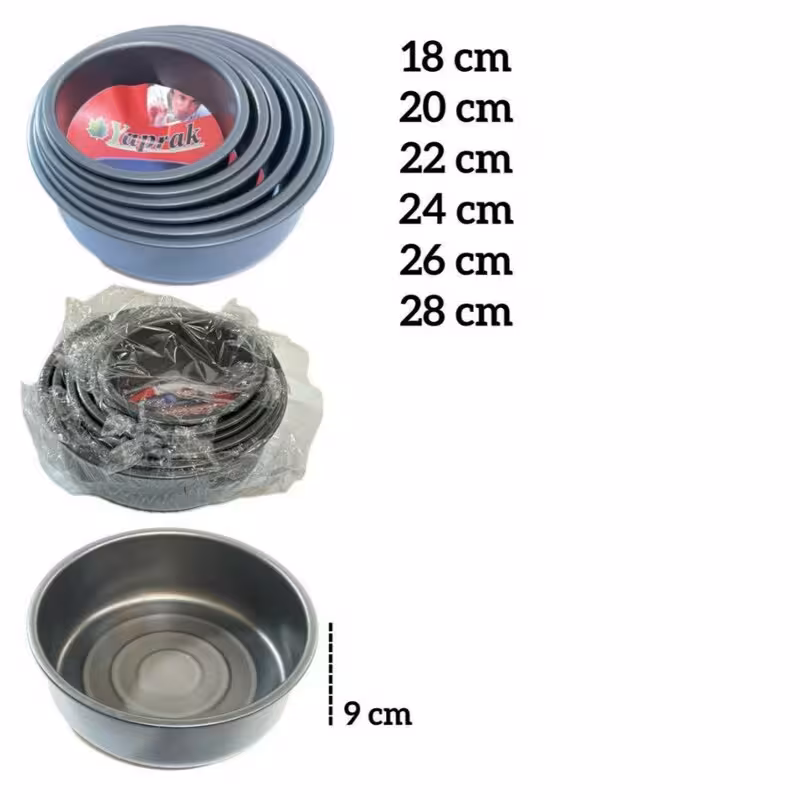 قالب تفلون گرد شیفون دار 28 سانت yaprak