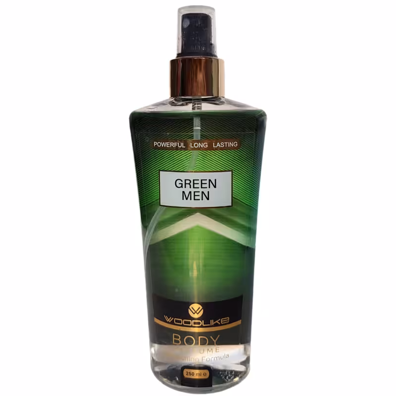 بادی اسپلش گرین مَن  مردانه 250میل وودلایک VOODLIKE BODY PERFUME GREEN MEN