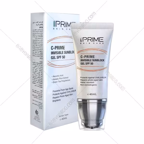 ژل ضد آفتاب SPF 50 ویتامین سی پریم