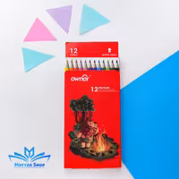 مداد رنگی 12 رنگ اونر جعبه مقوایی