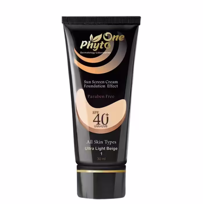 ضد آفتاب کرم پودری  SPF40 بژ طبیعی فیتو وان (انواع پوست)