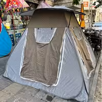 چادر مسافرتی فنری 8 نفره جنس برنو با کف ضخیم و ارتفاع بلند ضدآب و آفتاب کد3