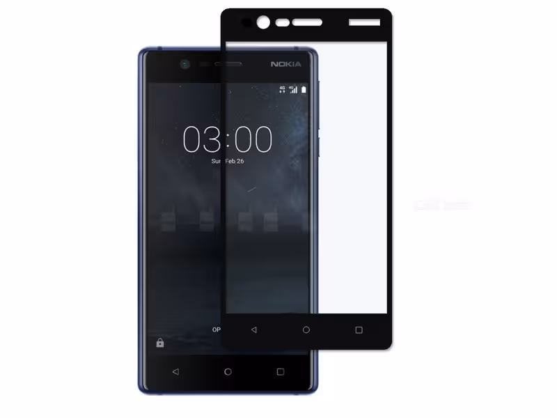 گلس فول نوکیا 3 مشکی