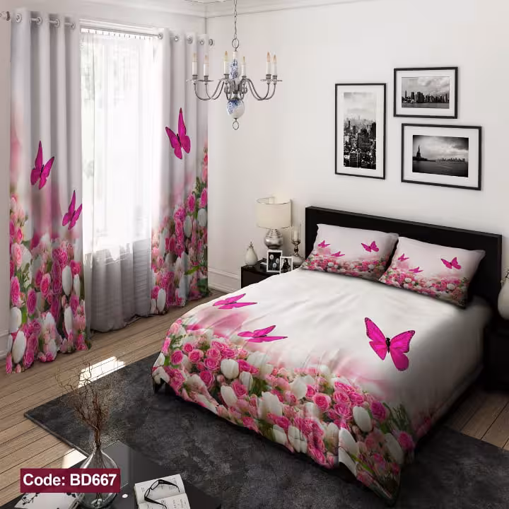 روتختی پروانه ای صورتی کد BD667