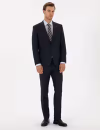 کت و شلوار مردانه سرمه ای کاشارل