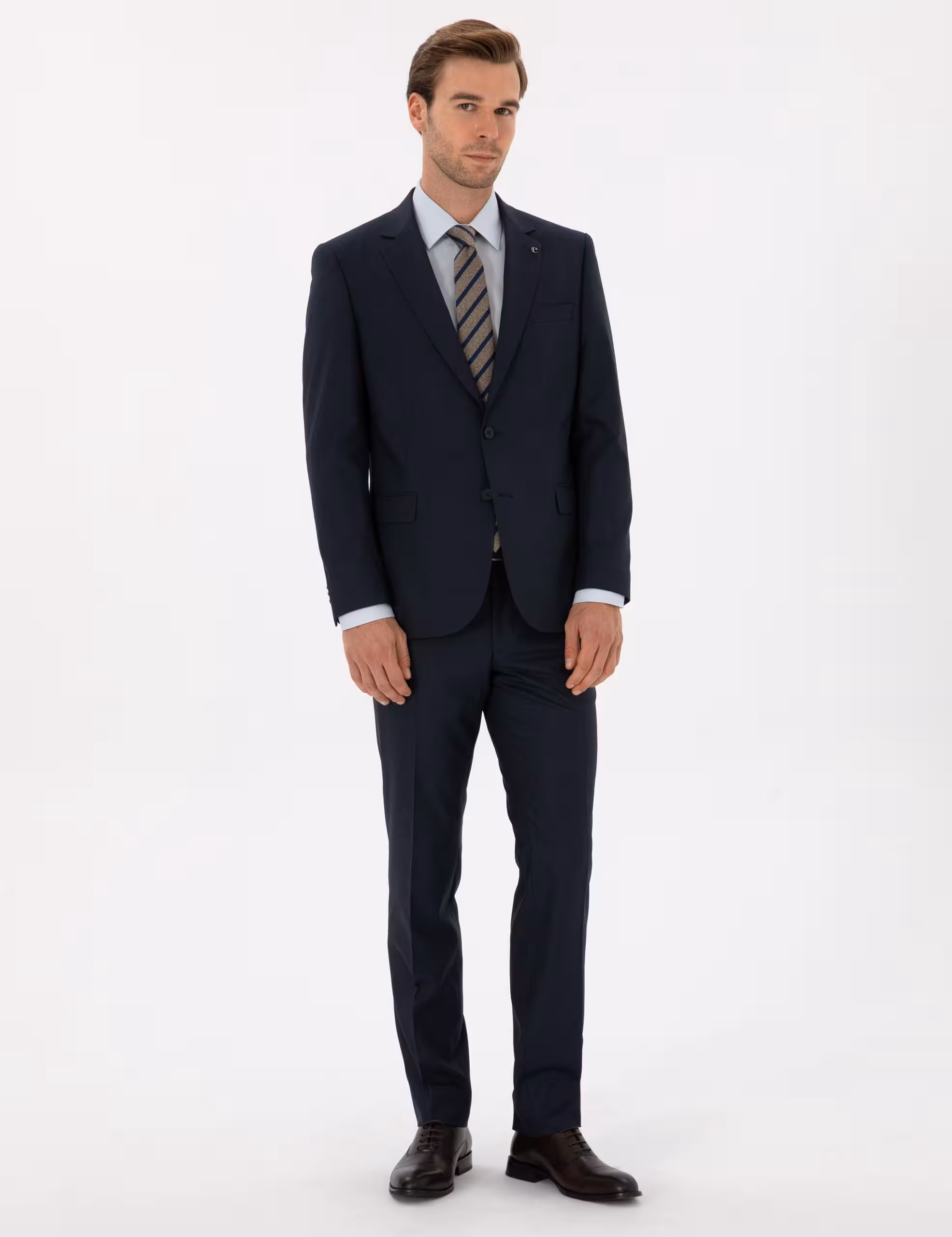 کت و شلوار مردانه سرمه ای کاشارل